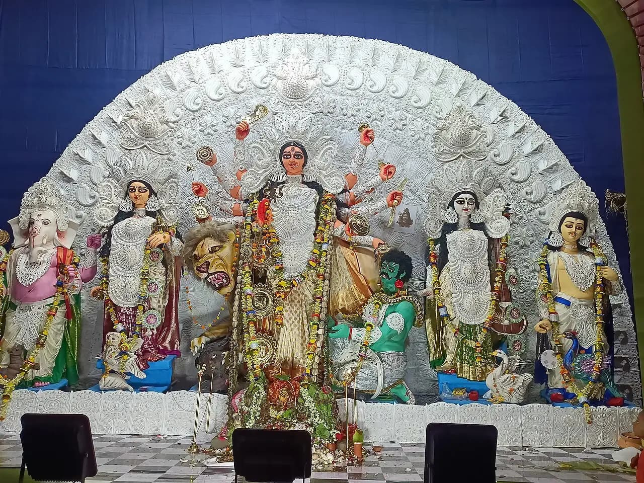 Bagbazar Sarbojanin Durgotsav Durga Puja pandal in Bagbazar, Kolkata