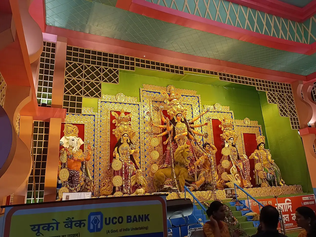 College Square Sarbojanin Durgotsav Durga Puja pandal in College Street, Kolkata