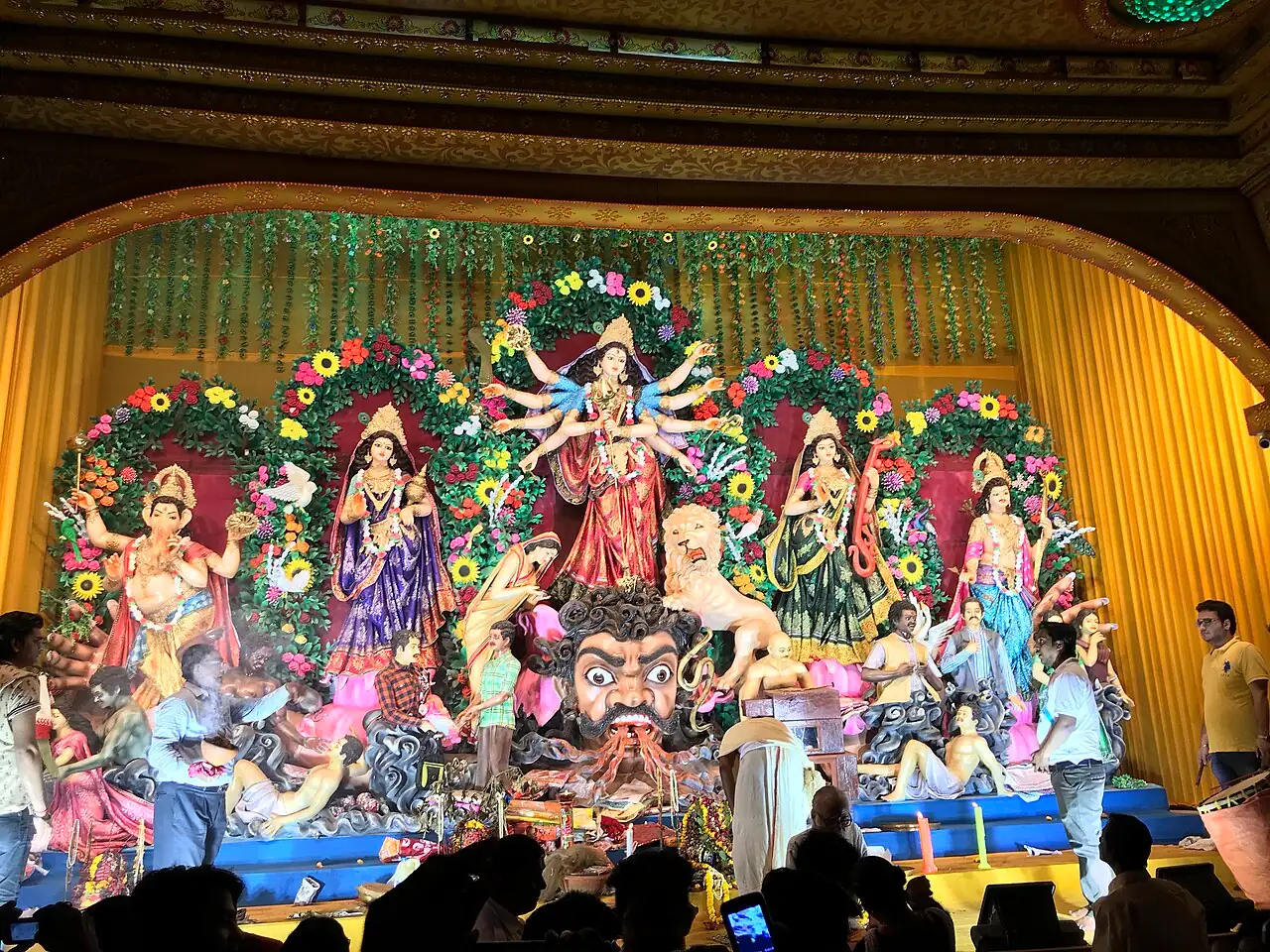 Mohammad Ali Park Durga Puja Durga Puja pandal in Central Avenue, Kolkata